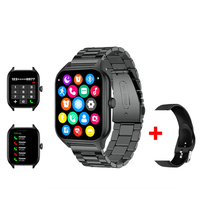 LAXASFIT Smartwatch – 2.01" HD Display, Bluetooth Call & Fitness Tracker