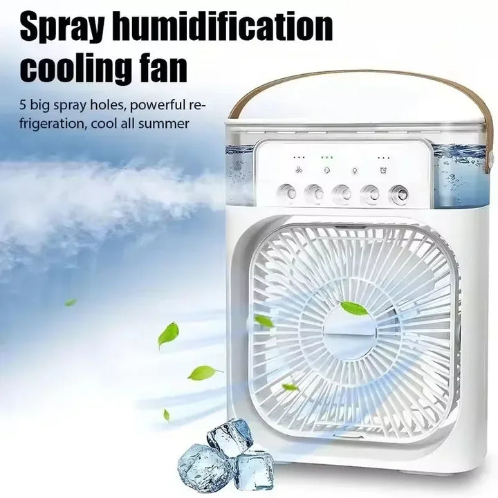 3-in-1 Portable Air Cooler, Humidifier & LED Night Light