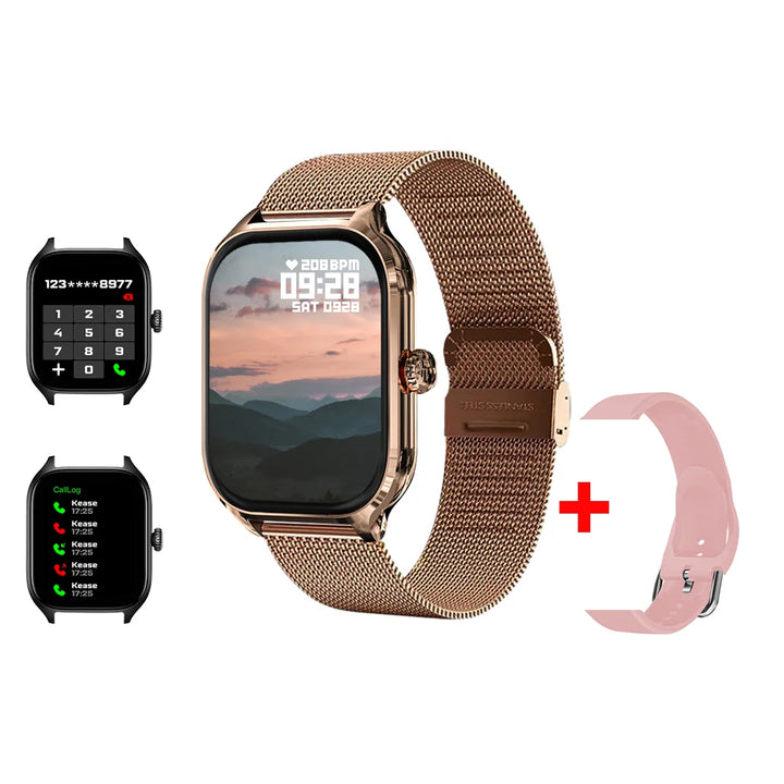 LAXASFIT Smartwatch – 2.01" HD Display, Bluetooth Call & Fitness Tracker