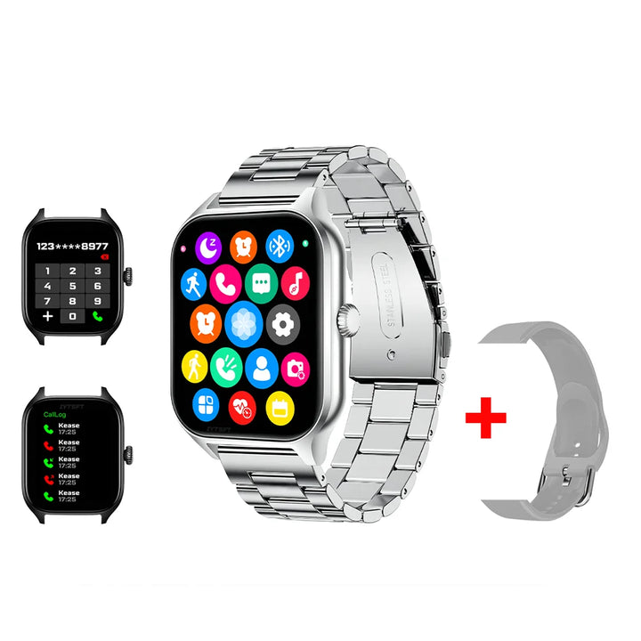 LAXASFIT Smartwatch – 2.01" HD Display, Bluetooth Call & Fitness Tracker