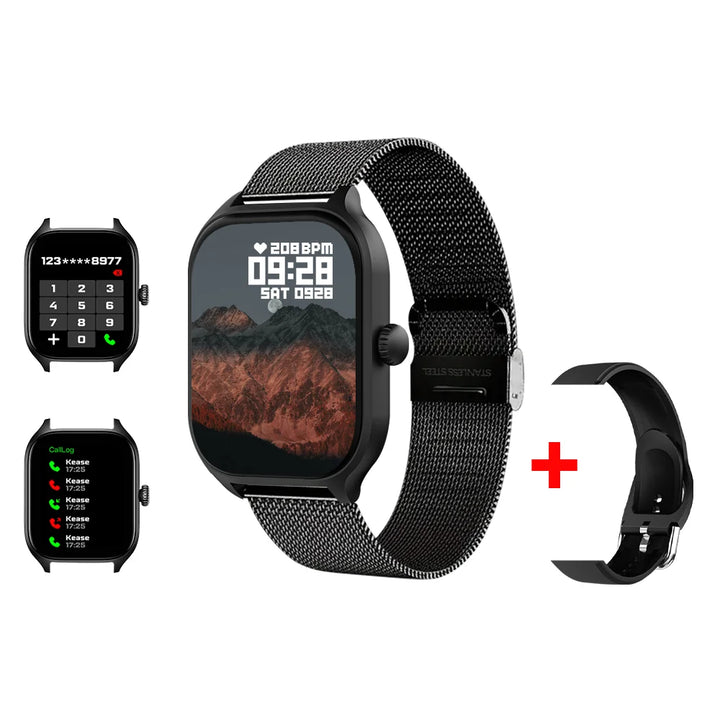 LAXASFIT Smartwatch – 2.01" HD Display, Bluetooth Call & Fitness Tracker