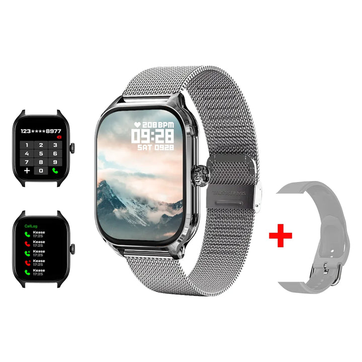 LAXASFIT Smartwatch – 2.01" HD Display, Bluetooth Call & Fitness Tracker
