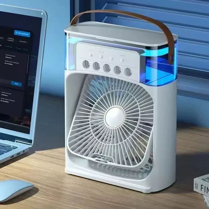3-in-1 Portable Air Cooler, Humidifier & LED Night Light
