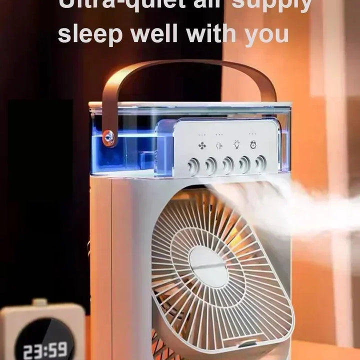 3-in-1 Portable Air Cooler, Humidifier & LED Night Light