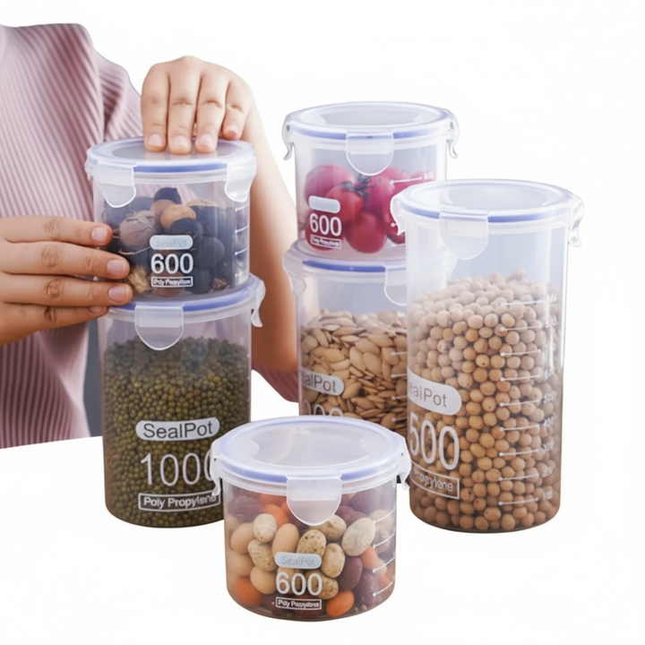 Airtight Transparent Food Jars